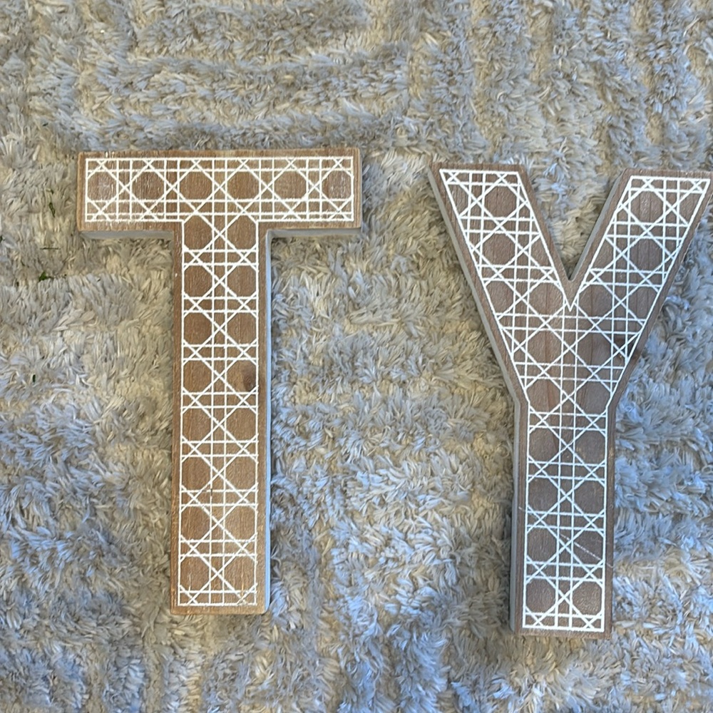 Letter decor